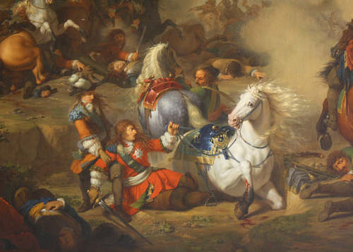 Detail van Slag bij Seneffe Gagneraux