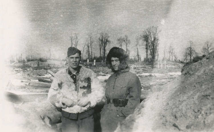 Soldaten aan het Oostfront.