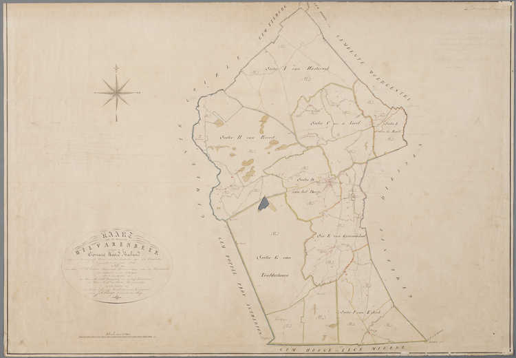 Minuutplan Hilvarenbeek 1828